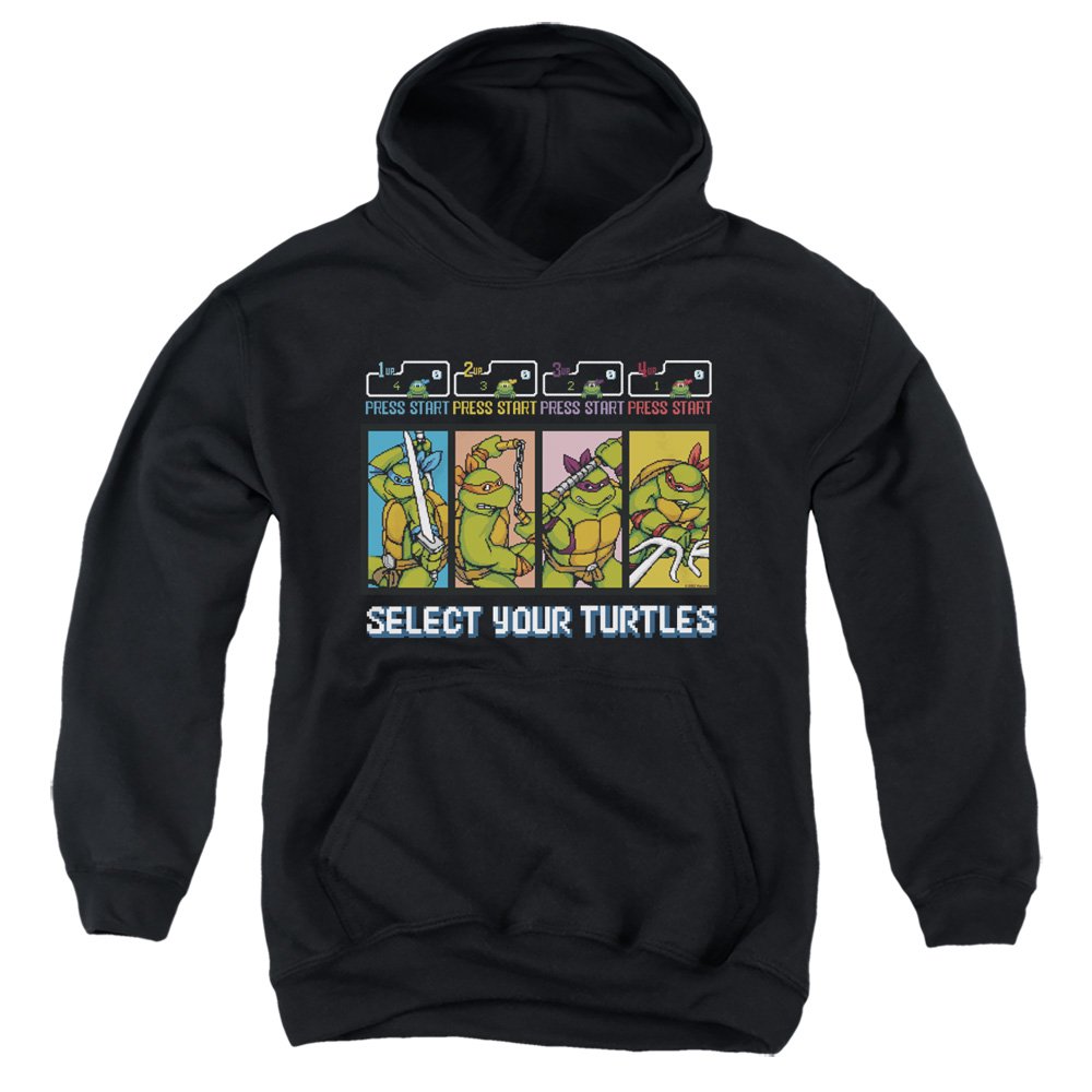 TMNT Teenage Mutant Ninja Turtles Select Your Turtles Unisex Youth Pull-Over Hoodie