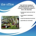 thumbnail image 7 of The Office Sunday Afternoon Art Style Fleece Throw Blanket | 60 x 45 Inches, 7 of 7