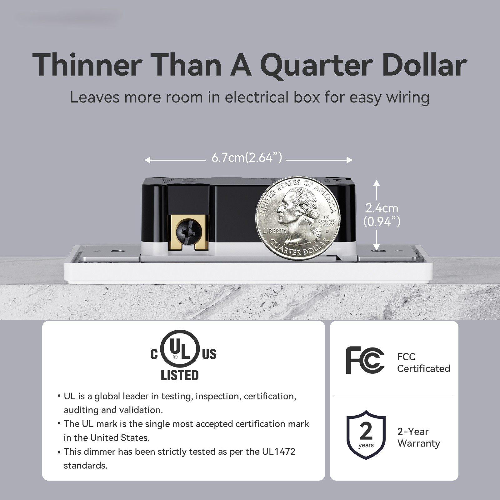 Hyper Tough 3-Way Dimmer Switch, 600W LED/CFL Compatible photo 3
