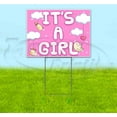 thumbnail image 1 of Its A Girl Cloudtoys (18" x 24") Yard Sign, Includes Metal Step Stake, 1 of 6