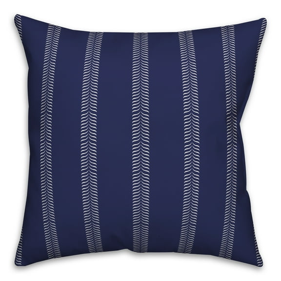 Creative Products Navy Lines 20 x 20 Indoor / Outdoor Pillow