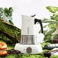 thumbnail image 2 of ALOCS ALOCS KW-K31 450ml Stainless Steel Moka Coffee Maker, Black, Compact Design for Perfect Brews, 2 of 6