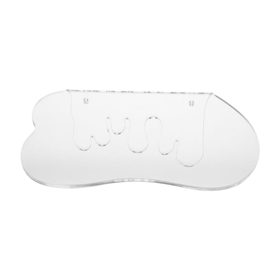 PTOOTP Clear Acrylic Storage Ledge Floating Shelf for Bathroom and Living Room 2Pcs