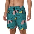 thumbnail image 2 of Haiem Dachshund Dog Mens Swim Trunks with Compression Liner 2 in 1 Swimming Shorts Stretch Swimwear Quick Dry,Board Shorts-Medium, 2 of 9