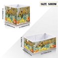 thumbnail image 2 of Foldable Fabric Storage Bin Home Cubes Clothing Organizer Bins Large Collapsible Box Basket for Home Organizer Vase and Fruit Pattern, 2 of 7