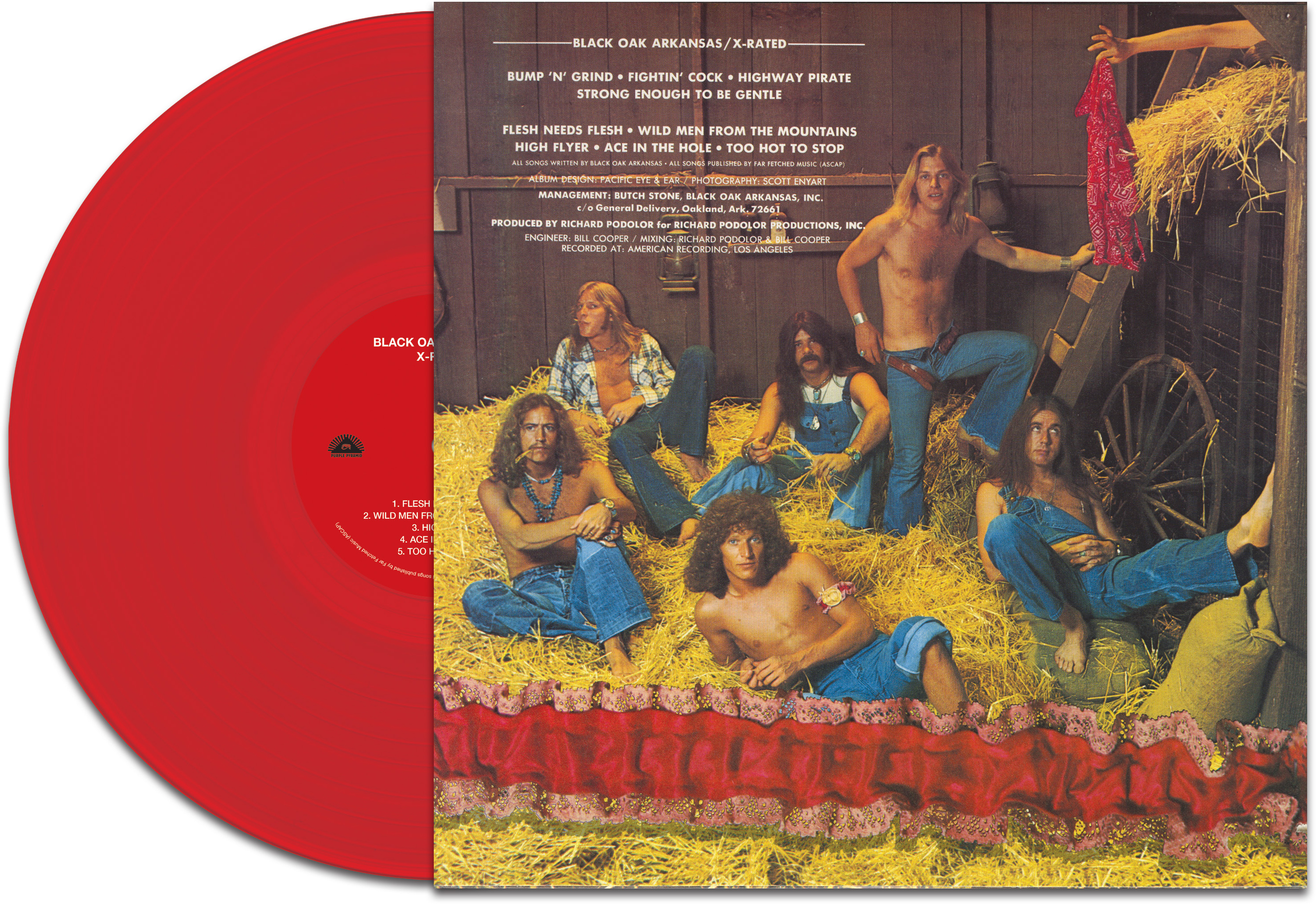 Black Oak Arkansas - X Rated - Red - Music & Performance - Vinyl