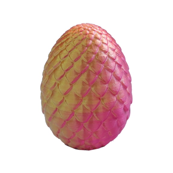 1PC Laser Red 8.5cm 3D Printed Dragon Egg Gem Crystal Dragon Figurine