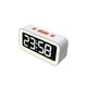 thumbnail image 2 of Yuarrent Reloj despertador digital, relojes de escritorio para mesita de noche, reloj de con espejo multifuncional, relojes LED electrónicos para Electrodomésticos Blanco Yuarrent HA082671-03, 2 of 6