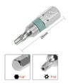 thumbnail image 2 of Uxcell 1/4" Hex Shank 1" Length T10 S2 Steel Security Torx Screwdriver Bit 4 Pack, 2 of 5