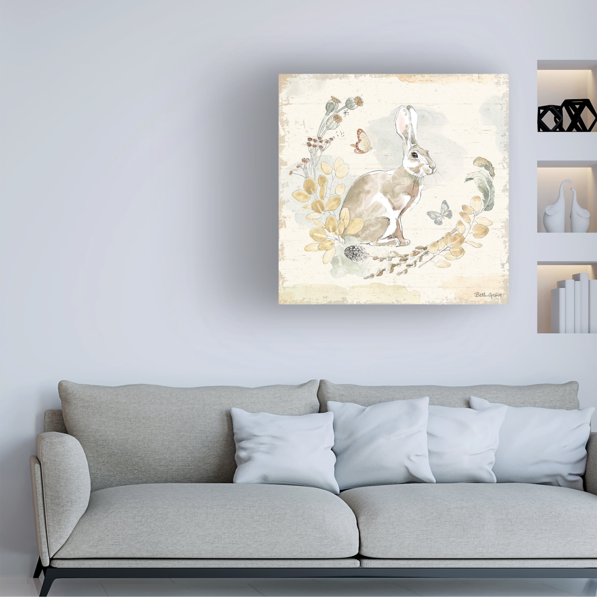 Trademark Fine Art 'Woodland Wreath X' Canvas Art by Beth Grove
