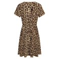 thumbnail image 5 of Leopard Print Dress Fashion Beach Short Sleeve Dresses Female Party Printed Sundress, 5 of 7