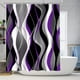 thumbnail image 4 of Juego de cortinas de ducha Nkzply, color morado y negro, 4 unidades, 4 of 8