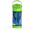 thumbnail image 3 of Thermos Kids Vacuum Insulated Funtainer Water Bottle with Flip Up Straw, 355ml, Dinosaur, 3 of 5
