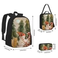 thumbnail image 2 of Easygdp Holiday Christmas Stars Mochila para Niños y Niñas con Set de Caja de Almuerzo y Estuche para Lápices 3 en 1, Mochila Escolar Estampada para Adolescentes, 2 of 7