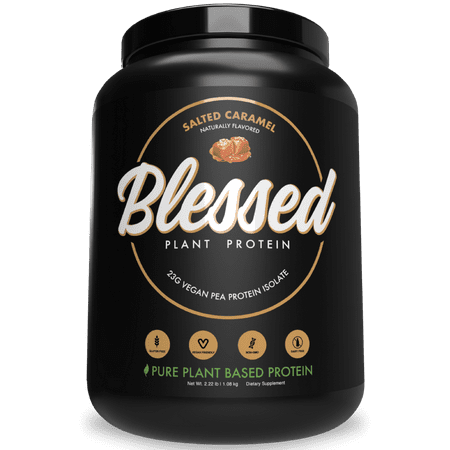 BLESSED Plant Based Protein Powder – 23 Grams, All Natural Vegan Friendly Pea Protein Powder, Gluten Free, Dairy Free & Soy Free
