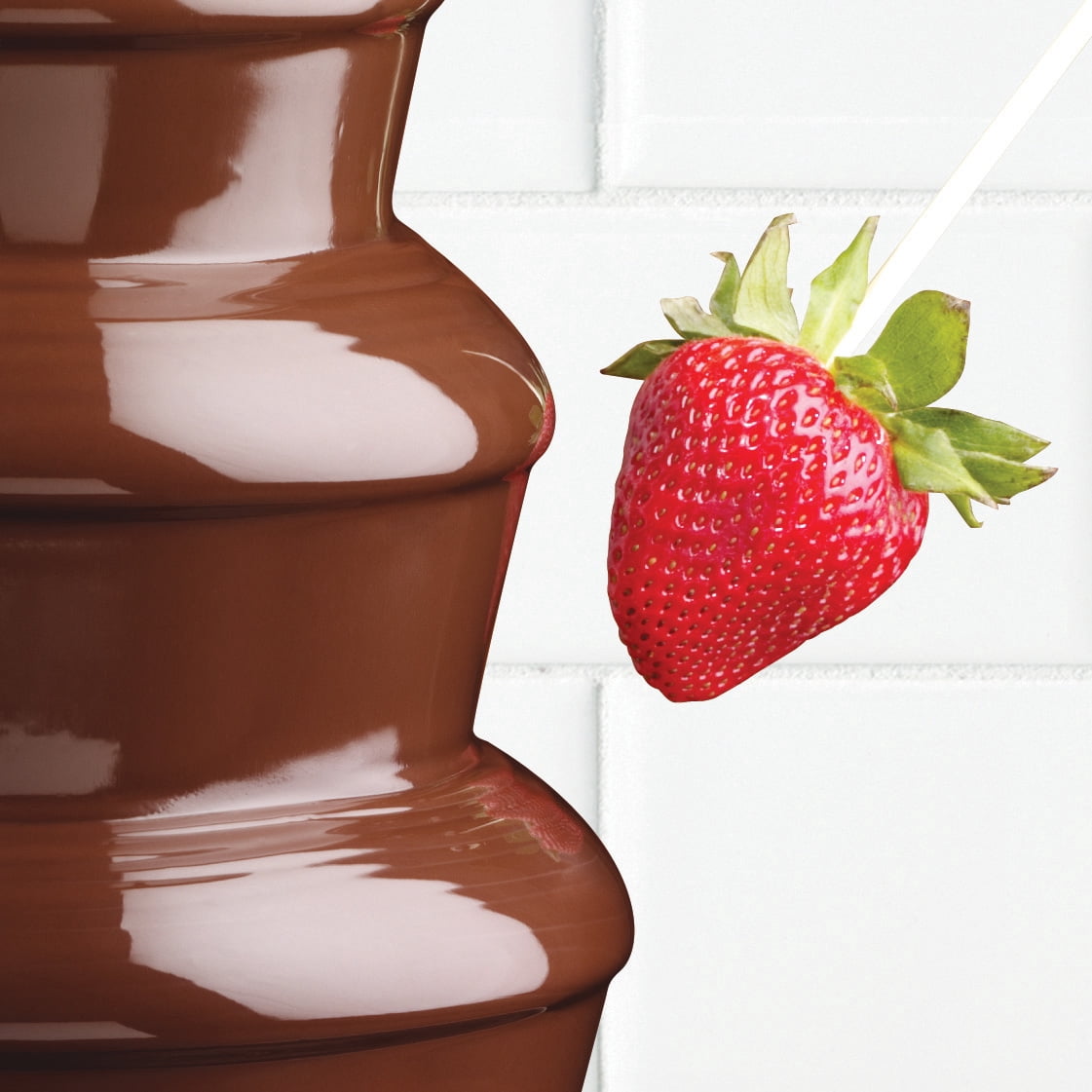 Nostalgia Classic 4-Tier 2-Pound Capacity Chocolate Fountain, Black and Stainless Steel