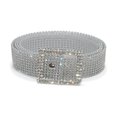 thumbnail image 5 of 9 Rows Women Shiny for Rhinestone Wide Waist Belt Golden Silver Buckle Adjustable Waistband Glitter Chain Lady Jewelry, 5 of 19