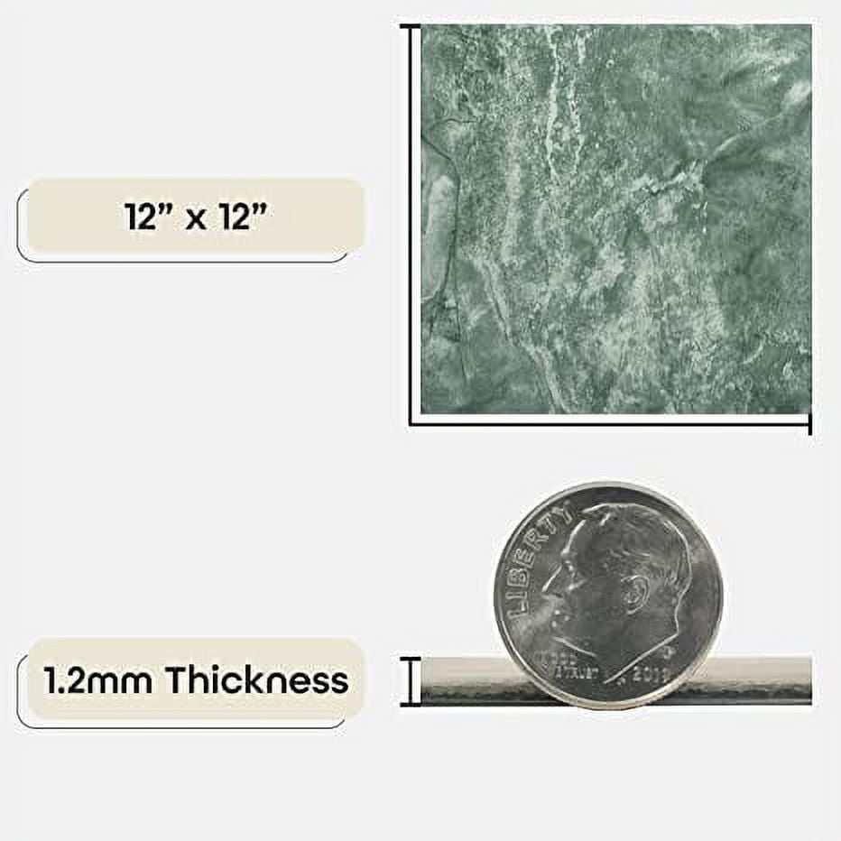 Achim Self Adhesive Vinyl Floor Tile - 20 Tiles/20 Sq. ft., 12 x 12, Verde Marble Vein