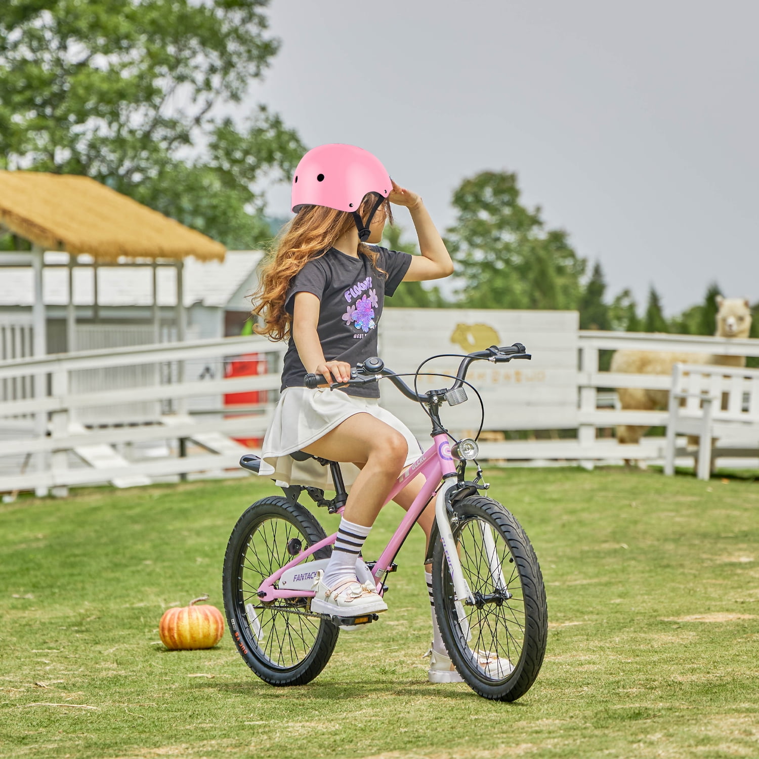Glerc Kids Helmet for 3-8 Years Old Child and Toddler, S Size Pink