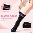 thumbnail image 2 of COOPLUS Women Crew Socks 6 Pairs, Cushioned Athletic Running Breathable Casual Gym Socks for Women, 2 of 8