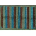 thumbnail image 1 of Ahgly Company Indoor Rectangle Abstract Light Blue Modern Area Rugs, 5' x 8', 1 of 4