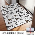 thumbnail image 3 of Halloween Witch Hats and Bats Door Rugs,Washable Non Slip Door Mats Indoor,Decorative Door Mats,Entry Mat Indoor for Entrance,Bedroom,Kitchen,Bathroom,20"x32", 3 of 6