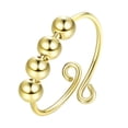 thumbnail image 1 of EGNMCR Rings Anxiety Fidget Women Spinning Rings With Beads Stress Relief Spinning Anxiety Ring, 1 of 1