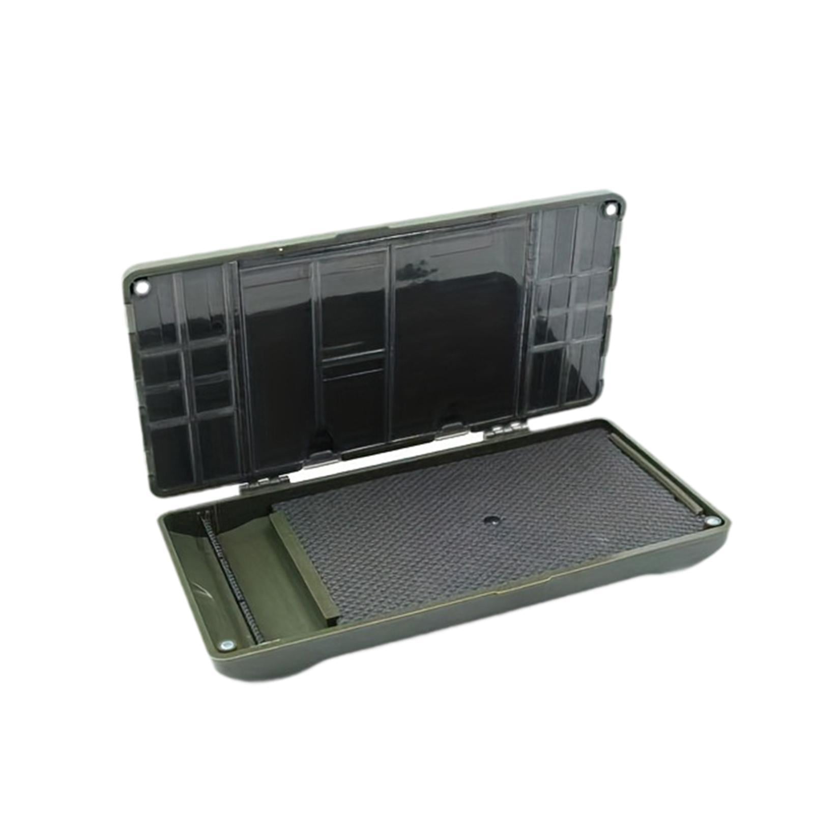 figatia Fishing Tackle Case Rig Box Organizer Portable Waterproof 2 Layer PVC Fishing Tackle Box Carp Fishing Tackle Box Fly Box