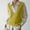 Yellow, variant on JIANJIA Sweaters For Women Solid Color V Neck Sleeveless Vest Knitwear Trendy Autumn Winter Pullover Outwear