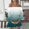 thumbnail image 2 of GHSOHS Summer Dresses for Women 2024 New Tank Dresses for Women 2024 Swing Dresses Vintage Print Beach Sexy Off Shoulder Tunic Summer Dresses Casual Loose Fit Long Bell Sleeve Mini Dress Casual ,2XL, 2 of 5