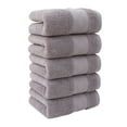 thumbnail image 2 of Clearance! PALIFEUR 5 Piece Bath Towels for Bathroom Gym Kitchen Beach Towels, Solid Color Kitchen Towels Cotton Thick Soft Absorbent Wash Cloths 13x27 inch, 2 of 6