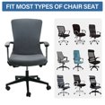 thumbnail image 5 of CZL Jacquard Office Chair Cover, Stretch Removable Desk Chair Covers for Executive Computer Chair, Separable Rotating Chair Slipcovers Seat Protector (Chair Seat Cover +Backrest Cover), Gray, 5 of 7