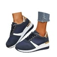 thumbnail image 3 of Sneakers for Women Fashionable Casual Platform With Lace Up Design For Comfortable Daily Wear, 3 of 6