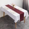 thumbnail image 4 of Paquete de 2 caminos de mesa con lentejuelas, camino de mesa con purpurina de 30cm x 275cm para mesa rectangular para cumpleaños, bodas, banquetes, decoraciones para fiestas, 4 of 5