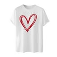 thumbnail image 3 of PNTUTB Men's Fashion Casual Valentine's Day Themed Prints Short Sleeve Crew Neck Loose Comfortable T-shirt, 3 of 5