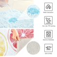 thumbnail image 3 of Yayeee Bath Rugs for Bathroom Floor Set of 2 Non Slip Fluffy Soft Absorbent Mat, Grapefruit Slices, 3 of 7