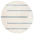 thumbnail image 4 of SAFAVIEH Orwell Isidora Striped Area Rug, Ivory/Blue, 6'7" x 6'7" Round, 4 of 9