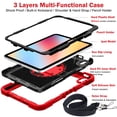 thumbnail image 5 of Heavy Duty Rugged Case For iPad (A16) 11th Gen / 10th Gen Shockproof Cover with Rotatable Stand & Shoulder Strap & Hand Strap & Pencil Holder, 5 of 10