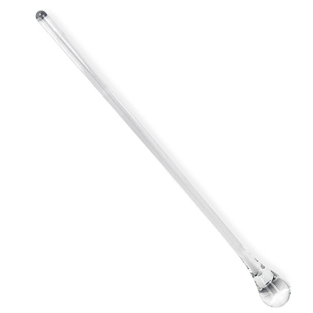 Glass Cocktail Stirring Rod 12"L