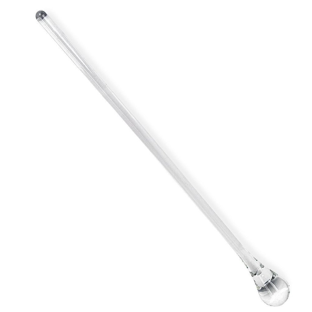 Glass Cocktail Stirring Rod 12"L