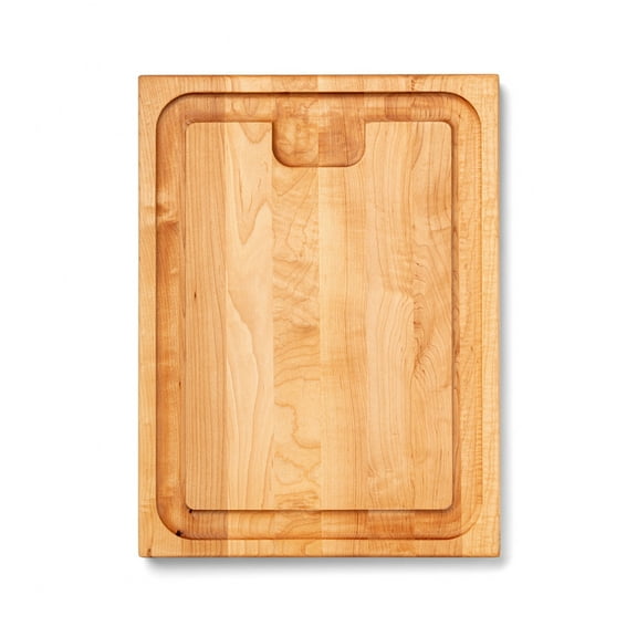 John Boos AuJus Reversible Wood Cutting Board with Juice Groove, Maple