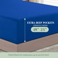thumbnail image 3 of Microfiber Three Line Embroide Softest Piece Bed Sheet Set Wrinkle and Fade Queen, 3 of 7
