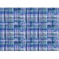 thumbnail image 2 of Zelouf Plaid Grid On Scuba  , Sewing, DIY, Crafts Fabric by the Yard, Navy/lilac, 5 Yard, 2 of 2