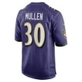 thumbnail image 3 of Men's Nike Trayvon Mullen  Purple Baltimore Ravens Team Game Jersey, 3 of 6