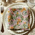 thumbnail image 1 of Vargottam Premium Cotton Muslin Napkins - Set of 12, 20-Inch Orange Fruits Design, Soft and Absorbent Cloth Napkins for Dining, Decor, Weddings, and Special Occasions - Machine Washable, Table Linens, 1 of 7