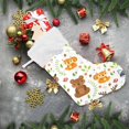 thumbnail image 6 of Coolnut 1 Pack Christmas Stockings 17.7 Inches Forest Animals and Summer Plants Large Size Xmas Cable Stocking Gifts & Decorations for Family Holiday Xmas Party, 6 of 6