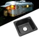 thumbnail image 1 of Fregadero Para Vehículos Recreativos, Fregadero De Acero Inoxidable Galvanizado Negro, Resistente Al óxido, 175 X 160 X 70 Mm, Para Baño, Barco, Caravana, 1 of 7