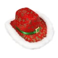 thumbnail image 6 of Christmas Western Cowboy Hat With Festive Pattern Design For Stage Party Casual Wear, 6 of 6