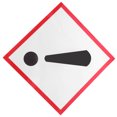 thumbnail image 1 of YSNOOWE Reflective Warning Stickers Self Adhesive Label Square White 1Pcs for Construction Sites, 1 of 5