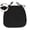 Black, variant on D-Shaped Chair Cushions, 1.1" Thick Dining Chair Pads with Ties and Removable, Machine-Washable Cover, 17" x 16"